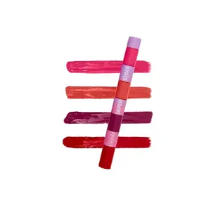 Gush Super Stack - Brights 4-In-1 | Long Lasting Matte Finish | Waterproof Transfer Proof Smudge Proof Liquid Lipstick | Skincare Infused Vegan And Cruelty Free