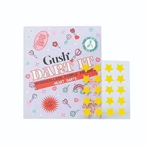 Gush Acne pimple Patches (Star) | Absorbs Puss and heacne night | Star Shaped Blemish Spot Hydrocolloid Skin | For All Skin Types Pack of 1 (20 dots )