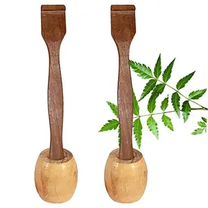 Mini Storify Truly Organic 2.Bamboo Toothbrush Stand|2.Pure Neem Tongue Cleaner/Tongue Scraper for Adult & Kid Oral/Mouth Care,Bad Breath, (Pack-4)