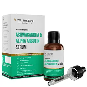 Dr. Sheth's & Alpha Arbutin Face Serum for Anti-Pigmentation and Dark Spot Removal | Brightening Serum for Men | 30ml