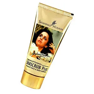 Shahnaz Husain Shascrub Plus - Walnut Face and Body Scrub 40 Gms Cream
