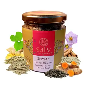 SATV SHWAS Herbal Tea I 24 Herbs I 100% Natural I Zero Caffeine I 35 Cups