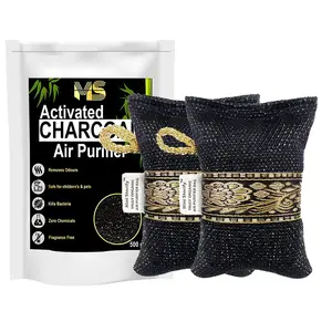Mini Storify Truly Organic Non Electric Activated Charcoal Air Purifier Bag | Pack of 2 | 500g x 2  Natural