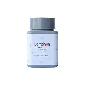 Lenphor Nail Paint Remover Dip & Twist Nail Lacquer Remover Enrich with Vitamin E Argan Oil & AloeVera Extract Vegan Cruelty Free Insta (Vanilla Care 04 80ml)