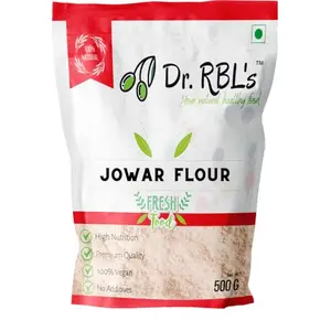 Dr. RBL's Jowar Atta Whole Grain Flour| Chakki Fresh | Rich in Protein| 100% Natural | High Protein| Pack Of 1| 500 Gram