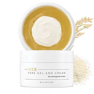 THANKYOU FARMER Rice Pure Gel and Cream (80 ml) | Anti -ageing Anti-Wrinkle Skin Brightening Cream
