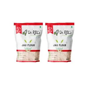 Dr. RBL's 100% Fresh & Natural Barley Flour (Jau Atta) | High Fiber and Nutritious Flour for Health and Wellness | Ideal for Baking and Cooking | Pack of 1 |500g