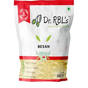 Dr. RBL's Besan | Chana Dal Atta | 100% Natural and Gram Flour for High Protein Fiber-Rich and Healthy | Convenient 1000g Pack of 2