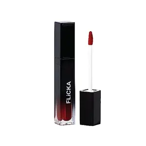 FLiCKA Set and Attack Liquid Matte Lipstick- 03 Revolutionary Red - Mexican Red -7ml