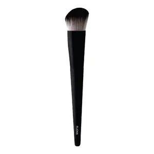 FLiCKA Foundation Brush (professional Face Foundation Brush for Makeup Face Powder Blending Brush | Cruelty Free Makeup brush collection is ideal for all kinds of makeup products (Black)