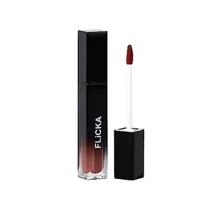 FLiCKA Set and Attack Liquid Matte Lipstick- 22 Ops Wops - Coral nude -7ml