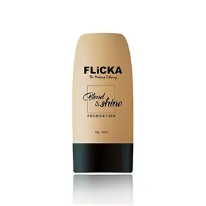 FLiCKA Liquid Foundation translucent finish Coffee 30 ml