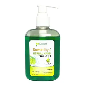 Alsence Herbal  | With Lime & Tulsi | Removes Dirt Germs Odour | Mosturizing - Safe & Herbal (250ml * 2)