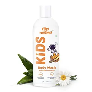 Tiny Mighty Body Wash 200 ml Tear Free Orange Fragrance Plant Based And Natural Ph balance Dermatologically Tested