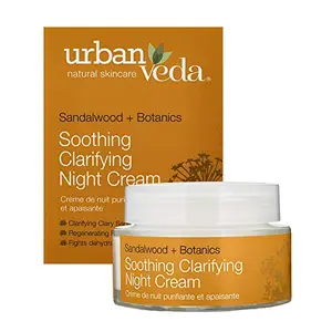 Urban Veda Natural Skin Care Soothing Sandalwood Night Cream Ayurvedic Face Cream Fatigue & Dehydration Night Cream Glowing Skin