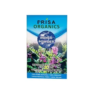 Prisa Organics Ingredients Expert Natural Indigo (Indigofera Tinctoria) Powder Natural & Organic Indigo Hair Color Powder Pack of 3 x100gms