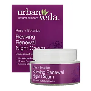 Urban Veda Natural Skin Care Reviving Rose Night Cream Anti Aging Night Cream Men Women Collagen Cream Women Anti oxidant Night Cream