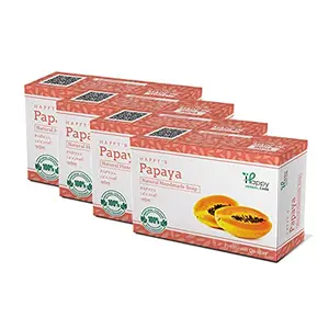 Happy Herbal Care Papaya with Natural Papaya Extract - Skin Whitening for Face and Body for Men and Women (Pack 4)