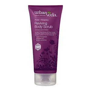 Urban Veda Natural Skin Care Reviving Rose Body Scrub Women & Men Body Exfoliating Scrub Body Polishing Scrub Moisture Replenishing Gentle Cleanser