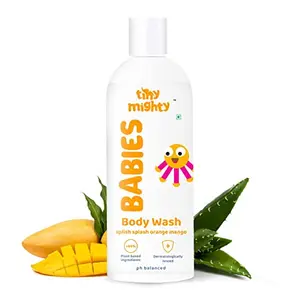 Tiny Mighty Body Wash 200 ml Tear Free Mango Orange & Aloe Vera Extract Plant Based And Natural Ph balance Dermatologically Tested