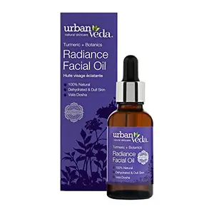 Urban Veda Natural Skin Care Radiance Turmeric Facial Oil Ayurvedic Oil Revitalise & Brighten & Dull Skin