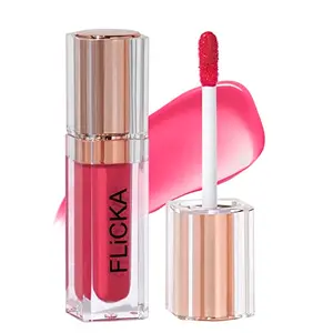 FLiCKA Shimmery Affair Lip GShade -6 | glossy Lip Color | Light& Non - Sticky |Long lasting | Moisturizing And Hydrating Lips|Suitable For All Tones Liquid Lip g5ml (k)