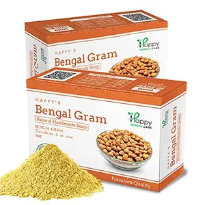 Happy Herbal Care Bengal Gram 75 gm - (Kadala Maavu) (Pack of 2)