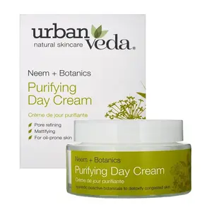 Urban Veda Natural Skin Care Purifying Neem Day Cream Face Cream Men Ayurvedic Face Cream Day Cream Oily Skin Mattifying Pore Refining Skin Detioxify Congested Skin
