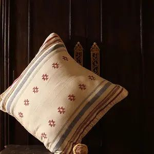 Vanchai Antique Organic Cotton Cushion Cover ( L-22? x W- 22?)