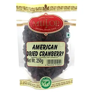Miltop American Dried Whole Cranberries 250g
