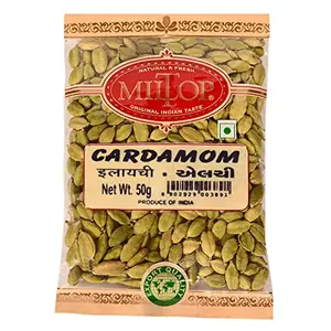 Miltop Premium Cardamom Green Whole (ELAICHI) 50g