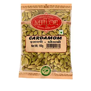 Miltop Premium Cardamom Green Whole (ELAICHI) 100g