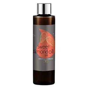 All Naturals Sweet Almond Oil 100ML - 100% Pure Pressed Carrier Oil (Himachal Pradesh)