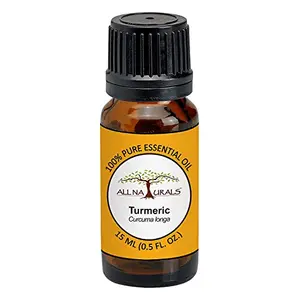 All Naturals Turmeric Essential Oil 15mL 100% Pure Therapeutic Grade for Aging & Itchy Skin Joints Acne & Scars