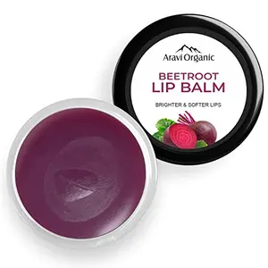Aravi Organic Beetroot Lip Balm For Women & Men | For Dark Lips Lip Lightening Dry & Chapped Lips | Makes Soft & Gy Lips