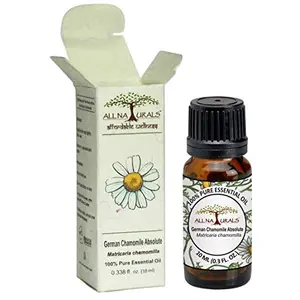 ALL NATURALS Chamomile Essential Oil (Nepal) 100% Pure for Aromatherapy | Skin-Soothing | Relaxation & Sleep - 10 mL (German Chamomile)