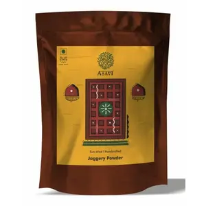 Asavi 100% Natural Handcrafted Jaggery Powder I Sun Dried I No Chemical I Naturally Cleaned (500g Pack of 1)
