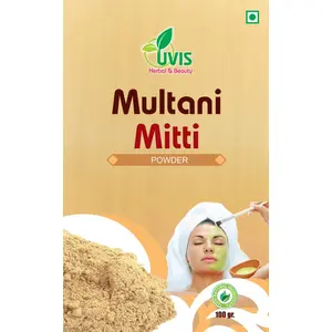 UVIS Herbal & Beauty Multani Mitti powder for skin care & face for men and women