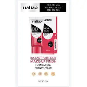 Maliao Instant Fairlook Makeup Finish Foundation+ Fairness Cream-50g