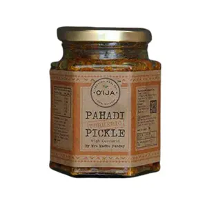 O'lja Pahadi Fresh Turmeric Pickle By Mrs Madhu Pandey Haldi ka achar | Achar Glass Pack