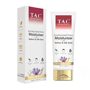 TAC - The Ayurveda Co. Kumkumadi Face Moisturiser For Dry & Oily Skin LightNon-Sticky for Intense Moisturisation 50ml
