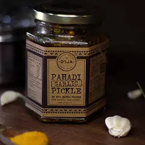 O'lja Pahadi Garlic Pickle Handmade  Lehsun Ka Achaar