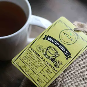 O'lja Chamomile Green Tea with  Night Tea | Leaves Deep Chamomile Long Leaf Low Caffeine