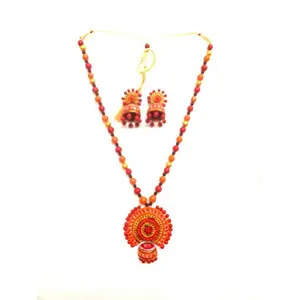 Karru krafft Terracotta Banzara Necklace a New Piece Every Day in Combination with The Dress
