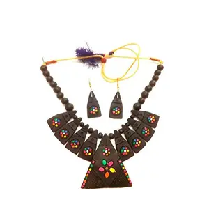 Karru krafft Fresh Fashion Tribal Fashion Terracotta Necklace Elegance to Your Fashion