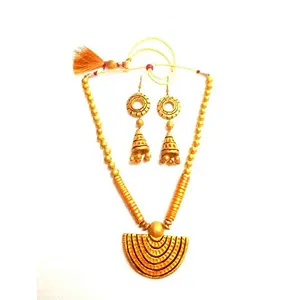 Karru krafft Handcrafted Terracotta Necklce are Popular Because of Their Ethnic Style and Beautiful Bright Colors