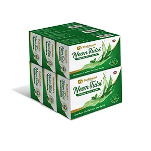 Dwibhashi Neem Tulsi | Clearing Up Skin Irritations Soft And Gentle | 600 gms (Pack of 6)