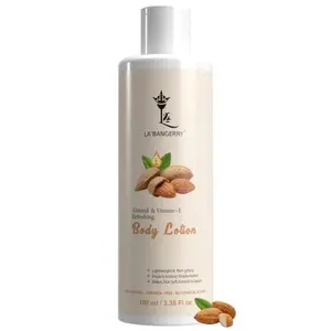 LA'BANGERRY Body Moisturizing Almond Body Lotion For Healthy Looking Skin - Skin Tightening Cream With Collagen And Elastin - Fast Absorbing & Non-Greasy Body Lotion - For Men And Women - 100 ml