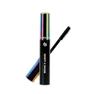 FAE Beauty Brash Dual Mascara and Brow Gel | Long Lasting | Enriched with Coconut oil | Volumizing and Lengthening Formula | For Lashes and Eye Brows | 2 in 1 Formula | Vegan (Jet Black)