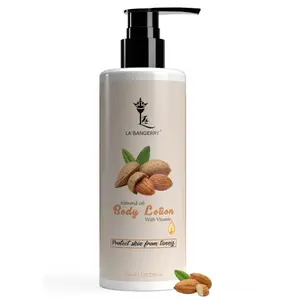 LA'BANGERRY Almond & Vitamin E Refreshing Body Lotion - Hand And Body Moisturizer - Fast Absorbing Naturally Derived - For a Long-Lasting Radiant Glow - All Skin Types - 150 ml